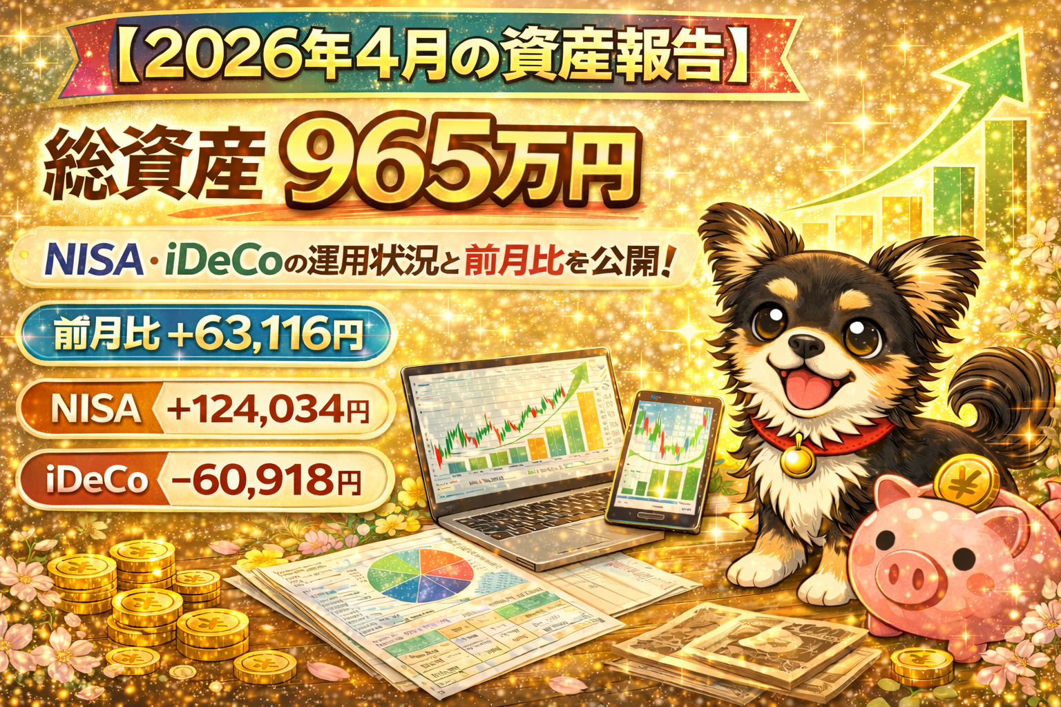 【2026年4月の資産報告】証券口座の総資産はいくら？前月比も公開