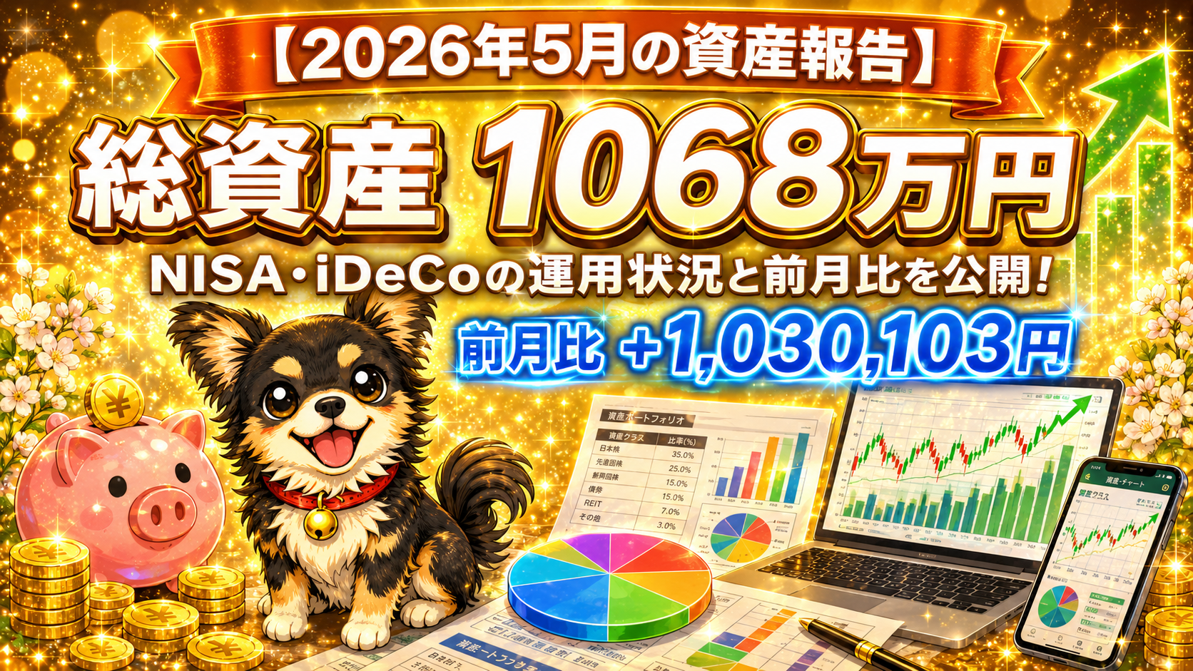【2026年5月の資産報告】証券口座の総資産はいくら？前月比も公開